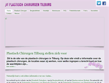 Tablet Screenshot of plastischchirurgentilburg.nl